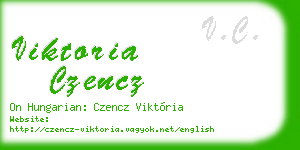 viktoria czencz business card